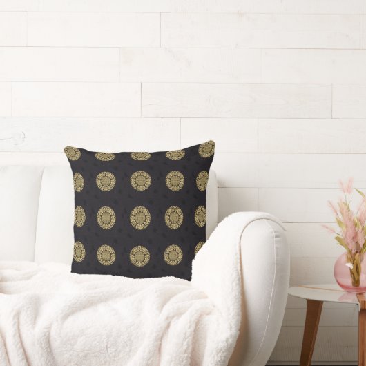 タイブロッカーズ金ゴールドブラウン装飾用クッション クッション (ソファ)