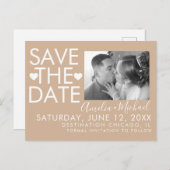 タイプとハーツのSave the Date フォトポストカード ポストカード (正面/裏面)