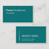 タイプと緑 名刺 (正面/裏面)