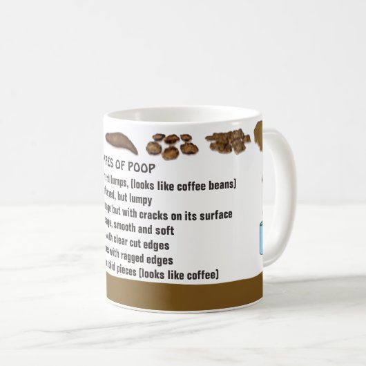 タイプのウンチのコーヒー・マグ コーヒーマグカップ (正面右)