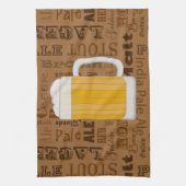 タイプのビールシリーズプリント1 キッチンタオル (縦)