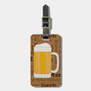 タイプのビールシリーズプリント1 ラゲッジタグ