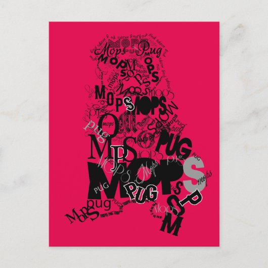 タイプのプグ ポストカード (正面)