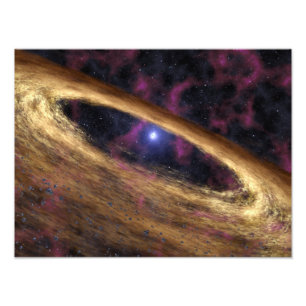 タイプの死んだ星はパルサーを呼びました フォトプリント           