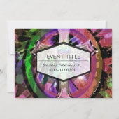 [タイプの色とハートセンター] 招待状 (裏面)