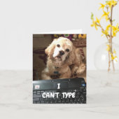 タイプもしできない*ハッピーバースデー* カード (黄色い花)