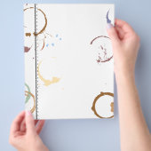 タイプアートコーヒーステインフライヤーテンプレート チラシ (手)