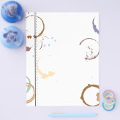 タイプアートコーヒーステインフライヤーテンプレート チラシ (シングル)