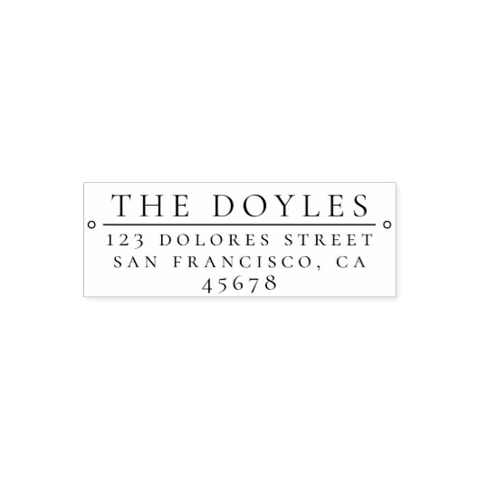 タイプエレガント差出人住所自己インクスタンプ セルフインキングスタンプ (デザイン)