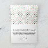 タイプカラフルと明メリーるい折り畳みホリデーカード シーズンカード (内部)