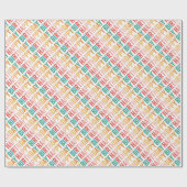 タイプカラフルハッピーバースデー ラッピングペーパー (フラット)