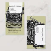 タイプタイプライターエデクリックィタカスタマイズー 名刺 (正面/裏面)