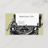 タイプタイプライターエデクリックィタカスタマイズー 名刺 (裏面)