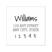 タイプファンキーの自己手書き差出人住所スタンプ セルフインキングスタンプ (デザイン)