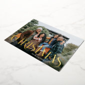 タイプファンシーメリークリスマスフォトフォイルホリデーカード 箔シーズンカード (回転した状態)