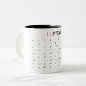 タイプフェイス ツートーンマグカップ (正面左)