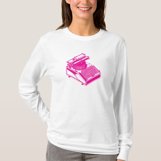 タイプマ書シン – マゼンタライタ Tシャツ (正面)