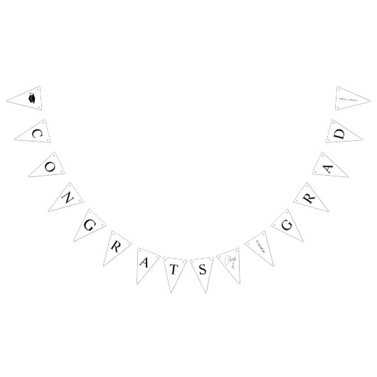 タイプモダン卒業パーティーのバンティングバナー バンティングフラッグ (全)