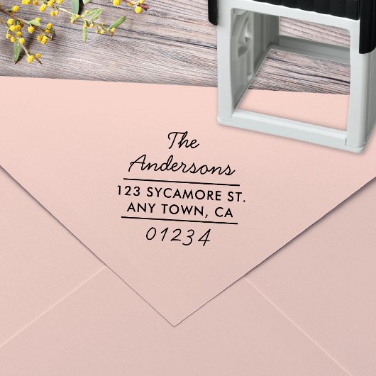 タイプモダン差出人住所スタンプ セルフインキングスタンプ