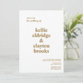 タイプモダン結婚式招待状 招待状 (スタンド正面)