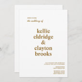 タイプモダン結婚式招待状 招待状 (正面/裏面)