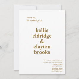 タイプモダン結婚式招待状 招待状