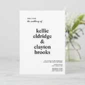 タイプモダン結婚式招待状 招待状 (スタンド正面)