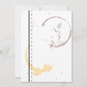 タイプライタグランジーコーヒーステイン招待状テンプレート 招待状 (裏面)