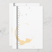 タイプライタグランジーコーヒーステイン招待状テンプレート 招待状 (正面/裏面)