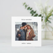 タイプライタスペインのー | Feliz Navidadクリスマスフォト シーズンカード (スタンド正面)