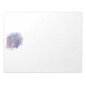 タイプライタパーソナライズされたーのカスタムレターヘッドサイズ ノートパッド (正面)