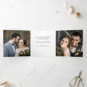 タイプライタミニマルー |とメリー写結婚した真 三つ折りクリスマスカード (内部)