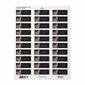 タイプライタモダンー |写真付き黒 ラベル (フルシート)