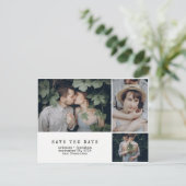 タイプライタモダンー | 3写真日付の保存 案内ポストカード (スタンド正面)