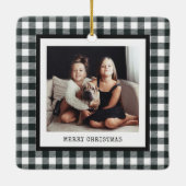 タイプライタモダンー | Black Ginghamの写真2枚 セラミックオーナメント (裏面)