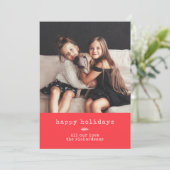 タイプライタモダンー Red Ginghamの休日の写真 シーズンカード (スタンド正面)