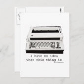 タイプライターえ? ポストカード (正面/裏面)