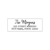 タイプライターおよびスクリプトファミリ名差出人住所 セルフインキングスタンプ (デザイン)