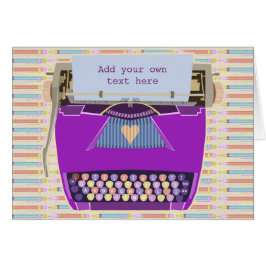 タイプライターかわいいレトロモダンパーソナライズされた文字
