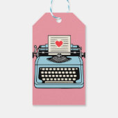 タイプライターが大好き ギフトタグ (裏面)