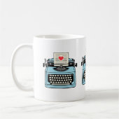 タイプライターが大好き コーヒーマグカップ (左)