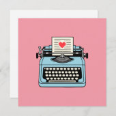 タイプライターが大好き シーズンカード (正面/裏面)