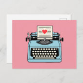 タイプライターが大好き シーズンポストカード (正面/裏面)