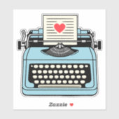 タイプライターが大好き シール (シート)