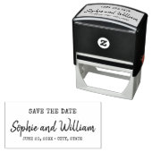 タイプライターとスクリプト日付の結婚保存 セルフインキングスタンプ (インサイチュ)