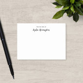 タイプライターとスクリプパーソナライズされたト名 ポストイット