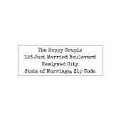 タイプライターのフォント差出人住所の自動手書きスタンプ セルフインキングスタンプ (デザイン)