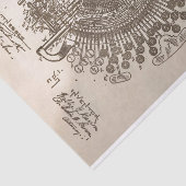 タイプライターのヴィンテージ版特許 薄葉紙 (詳細)