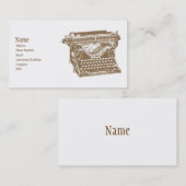 タイプライターの名刺 名刺 (正面/裏面)