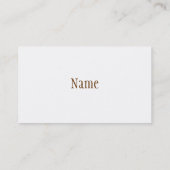 タイプライターの名刺 名刺 (裏面)